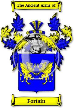 Fortain Family Crest Download (jpg) Legacy Series - 150 DPI