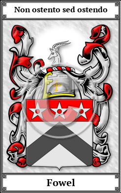 Fowel Family Crest Download (JPG) Book Plated - 600 DPI