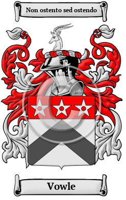 Vowle Family Crest/Coat of Arms