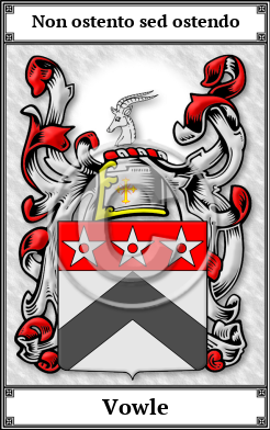 Vowle Family Crest Download (JPG) Book Plated - 300 DPI