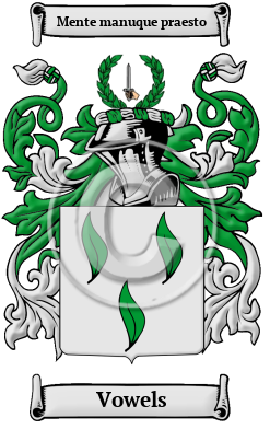 Vowels Family Crest/Coat of Arms