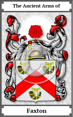 Faxton Family Crest Download (JPG)  Book Plated - 150 DPI