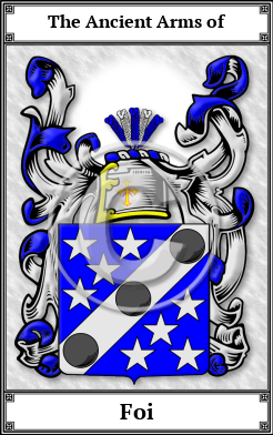 Foi Family Crest Download (JPG) Book Plated - 600 DPI
