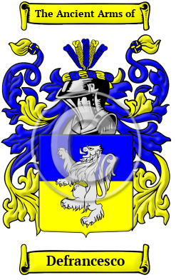 Defrancesco Family Crest/Coat of Arms