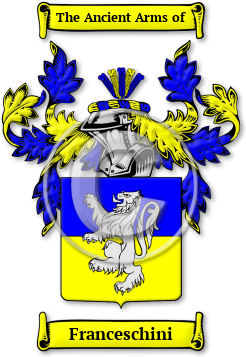 Franceschini Family Crest Download (jpg) Legacy Series - 150 DPI