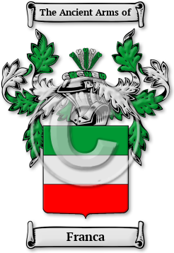 Franca Family Crest Download (jpg) Legacy Series - 150 DPI