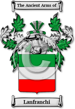 Lanfranchi Family Crest Download (jpg) Legacy Series - 150 DPI