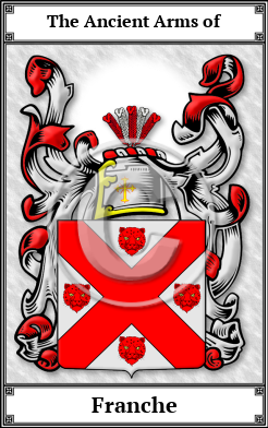 Franche Family Crest Download (JPG) Book Plated - 600 DPI
