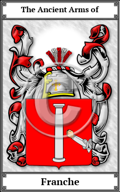 Franche Family Crest Download (JPG)  Book Plated - 150 DPI