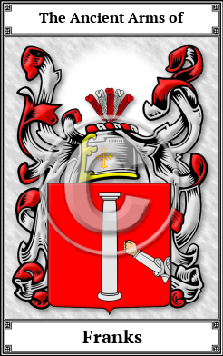 Franks Family Crest Download (JPG) Book Plated - 600 DPI