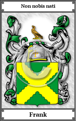Frank Family Crest Download (JPG)  Book Plated - 150 DPI