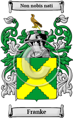 Franke Family Crest/Coat of Arms