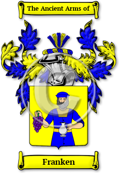 Franken Family Crest Download (jpg) Legacy Series - 150 DPI