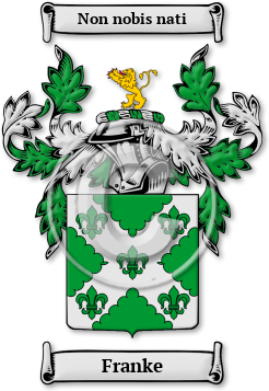 Franke Family Crest Download (JPG) Legacy Series - 600 DPI