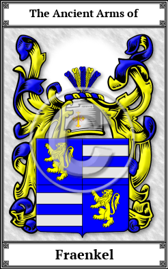 Fraenkel Family Crest Download (JPG)  Book Plated - 150 DPI
