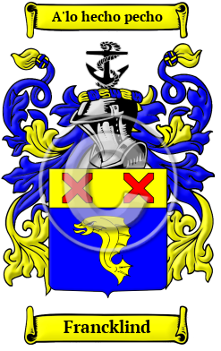 Francklind Family Crest/Coat of Arms