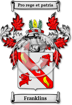 Franklins Family Crest Download (JPG) Legacy Series - 600 DPI