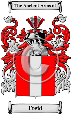 Freid Family Crest Download (JPG) Heritage Series - 600 DPI