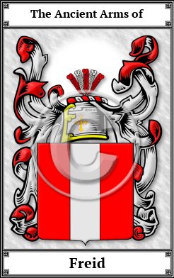 Freid Family Crest Download (JPG)  Book Plated - 150 DPI