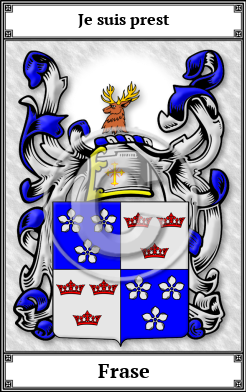 Frase Family Crest Download (JPG)  Book Plated - 150 DPI