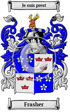 Frasher Family Crest/Coat of Arms