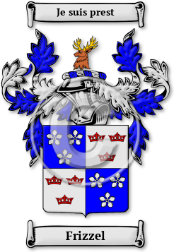 Frizzel Family Crest Download (jpg) Legacy Series - 150 DPI
