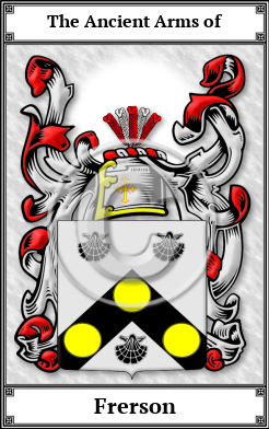 Frerson Family Crest Download (JPG) Book Plated - 600 DPI