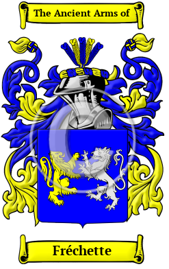 Fréchette Family Crest/Coat of Arms