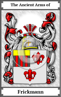 Frickmann Family Crest Download (JPG)  Book Plated - 150 DPI