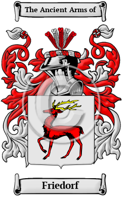 Friedorf Family Crest/Coat of Arms