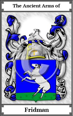 Fridman Family Crest Download (JPG)  Book Plated - 150 DPI