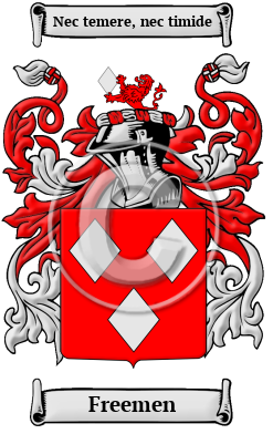 Freemen Family Crest/Coat of Arms