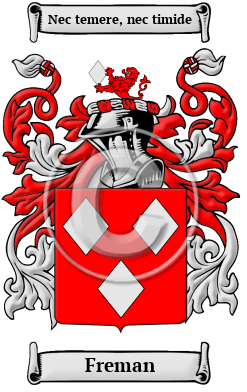 Freman Family Crest/Coat of Arms