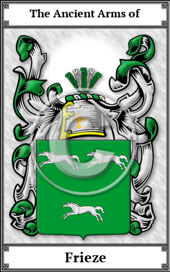 Frieze Family Crest Download (JPG) Book Plated - 600 DPI