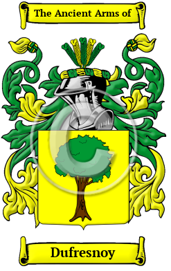 Dufresnoy Family Crest/Coat of Arms