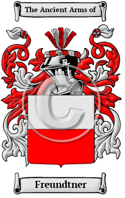 Freundtner Family Crest/Coat of Arms