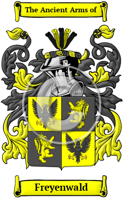 Freyenwald Family Crest/Coat of Arms