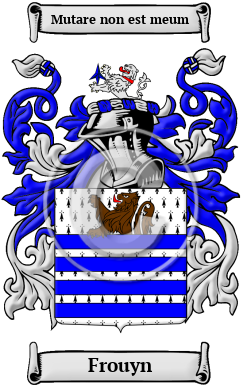 Frouyn Family Crest/Coat of Arms