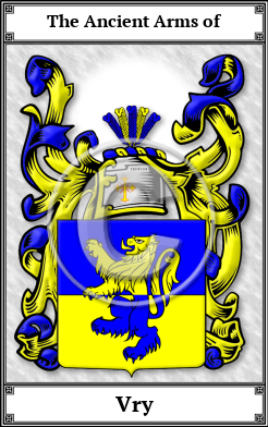 Vry Family Crest Download (JPG)  Book Plated - 150 DPI