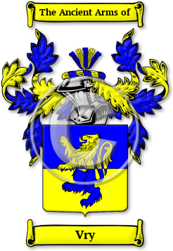Vry Family Crest Download (jpg) Legacy Series - 150 DPI
