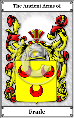 Frade Family Crest Download (JPG)  Book Plated - 150 DPI