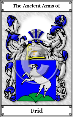 Frid Family Crest Download (JPG) Book Plated - 600 DPI