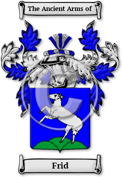 Frid Family Crest Download (JPG) Legacy Series - 600 DPI
