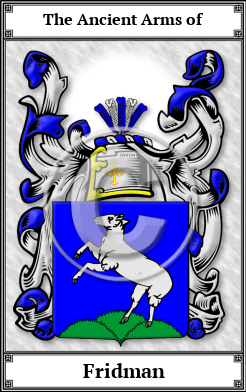 Fridman Family Crest Download (JPG)  Book Plated - 150 DPI