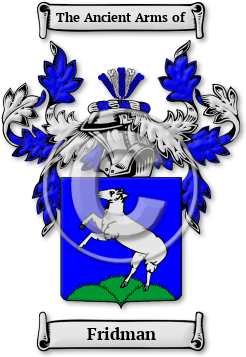 Fridman Family Crest Download (jpg) Legacy Series - 150 DPI