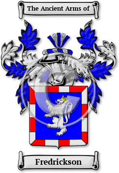 Fredrickson Family Crest Download (jpg) Legacy Series - 150 DPI