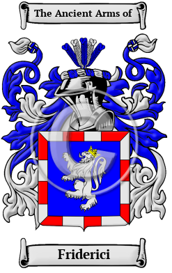 Friderici Family Crest/Coat of Arms