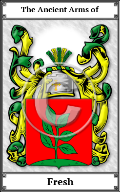 Fresh Family Crest Download (JPG)  Book Plated - 150 DPI