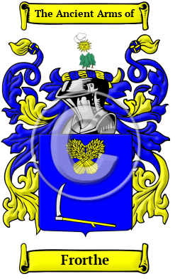 Frorthe Family Crest/Coat of Arms