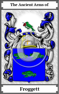 Froggett Family Crest Download (JPG) Book Plated - 600 DPI